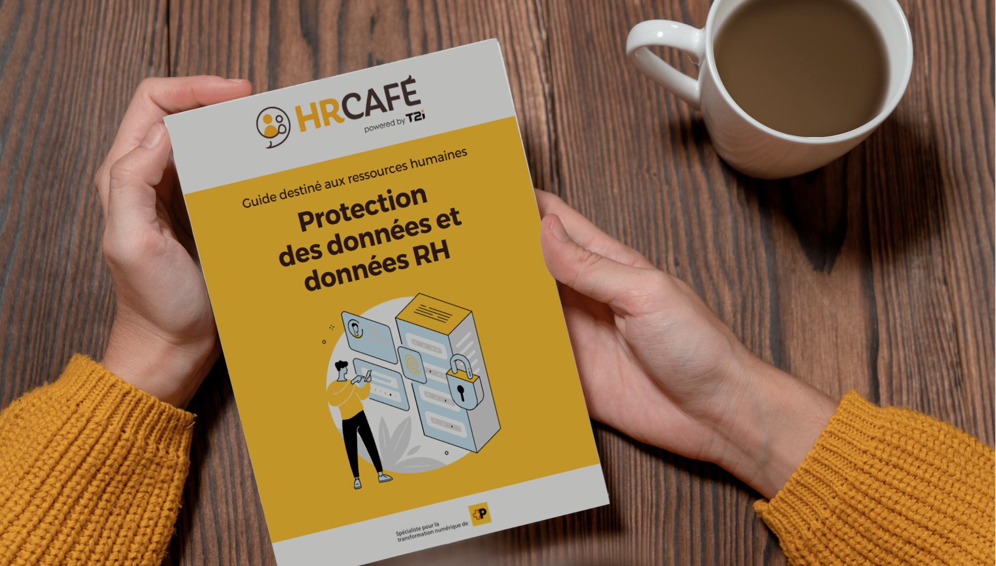 image représentant le guide sur la nLPD édité par HR Café, la solution RH suisse indépendante.